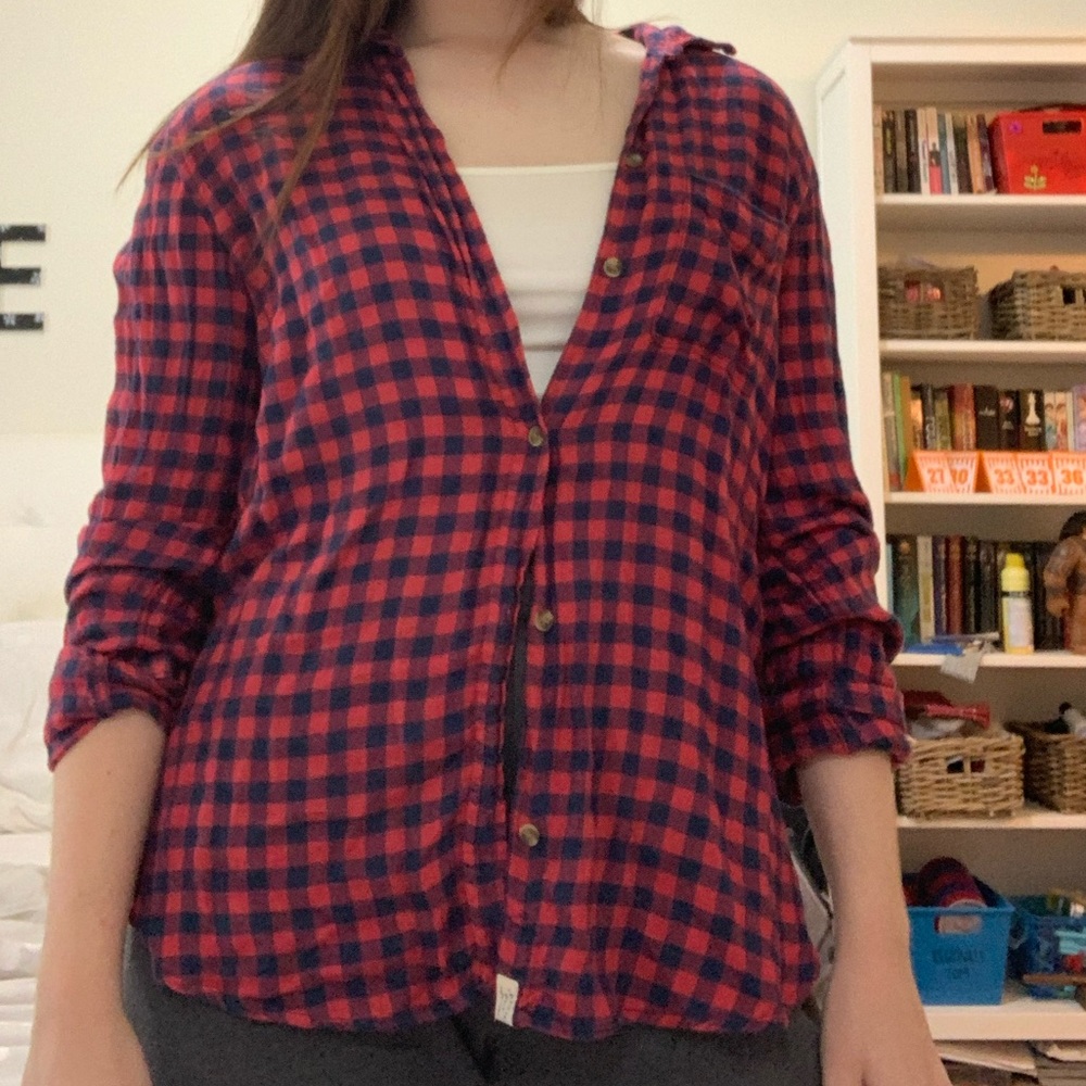 American Eagle Flannel Button Down - image 4